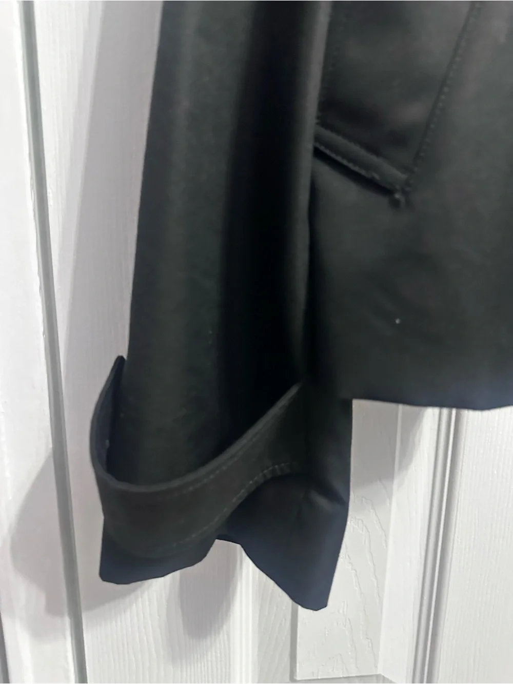 Coach Black Double-Breasted Short Trench Coat Size L